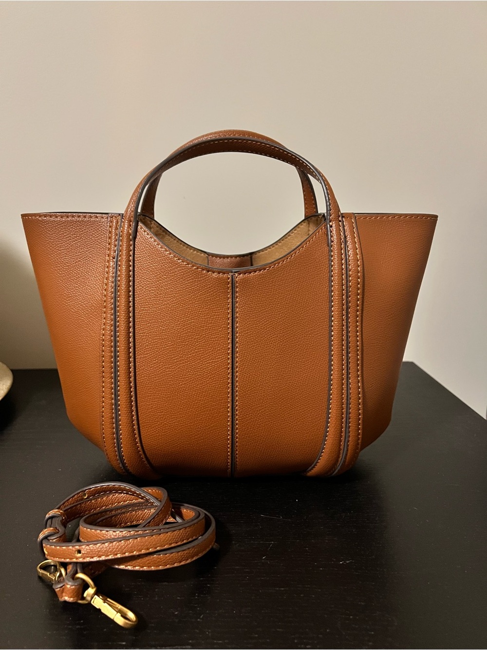 ZARA brown tote with strap